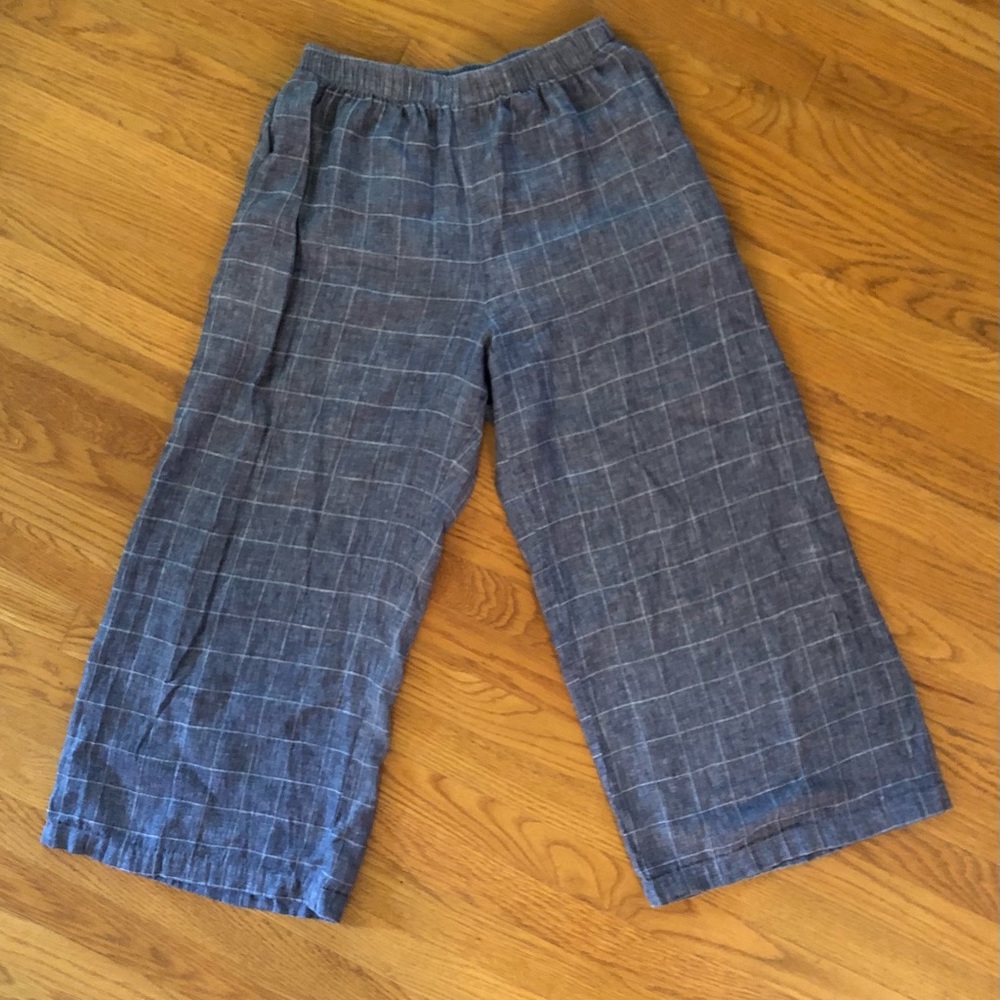 Me & Arrow linen wide leg pants, size L